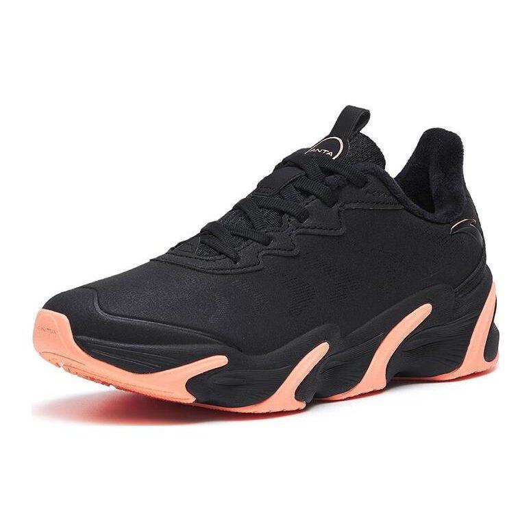 Anta Keep Moving Fleece Lined Casual Soft Sole Cushioning Slip Resistant Abrasion Resistant Breathable Thermal Low top 122245523-3