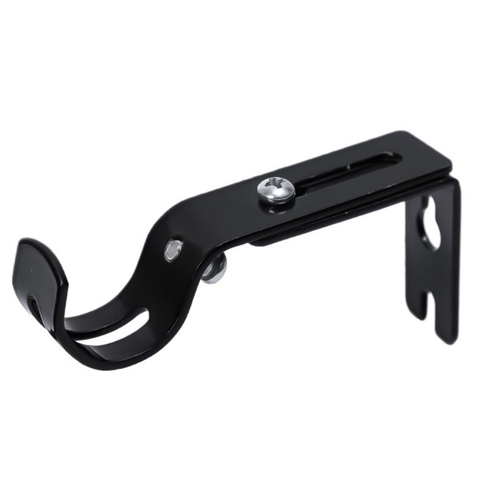 1pc Adjustable Curtain Rod Holder Metal Window Curtain Rod Support Drapery Rod Holders  for Wall