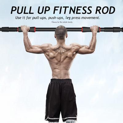 Регулируемый дверной турник для подтягиваний Дверные горизонтальные перекладины Упражнения Домашняя тренировка Спортзал Тренировочная перекладина для подтягиваний Спортивное фитнес-оборудование Черный+Красный