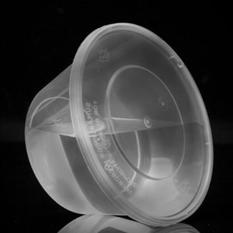 Disposable Round Transparent Plastic Takeout Containers with Lids