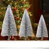 3Pcs Mini Christmas Trees Realistic Looking Vivid Color Non-Fading Artificial Clip-on Small Sisal Trees Decorations