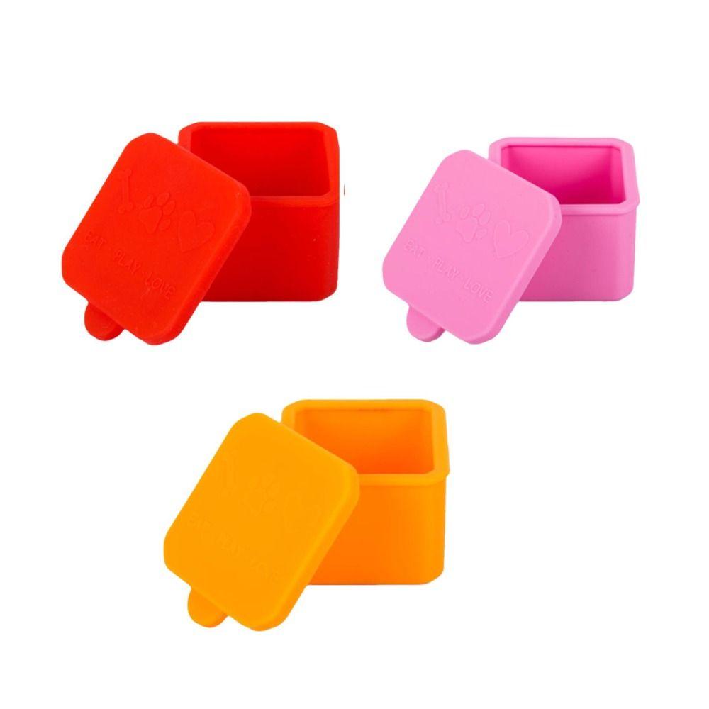 1/3 шт. Силиконовый контейнер для распределения еды Красный/Розовый/Фиолетовый/Зеленый/Оранжевый/Синий Контейнеры для ланч-бокса Пикник
