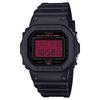 Черные полимерные часы с красным цифровым дисплеем G-Shock DW-5600BBR-1