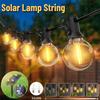 Solar String Lights Outdoor Solar Globe String Bulb Patio Hanging Lights Waterproof Garden Pergola Bistro Deck Decor Christmas Decorations