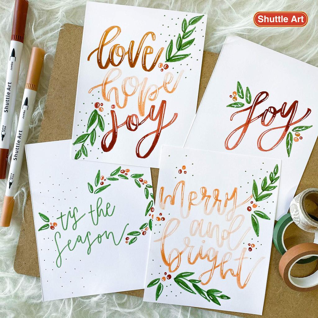 Кисть для акварели Shuttle Art Color, 56 цветов, ультратонкая, двойная, быстрая, для раскрашивания домашних заданий, ручки, ручки, набор, ручки на водной основе, ручки,