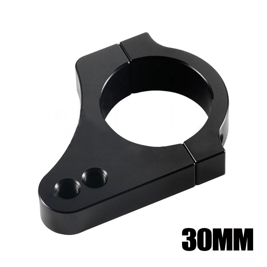 Black 30MM Universal Motorcycle Aluminium Steering Damper Fork Bracket Reduce Le