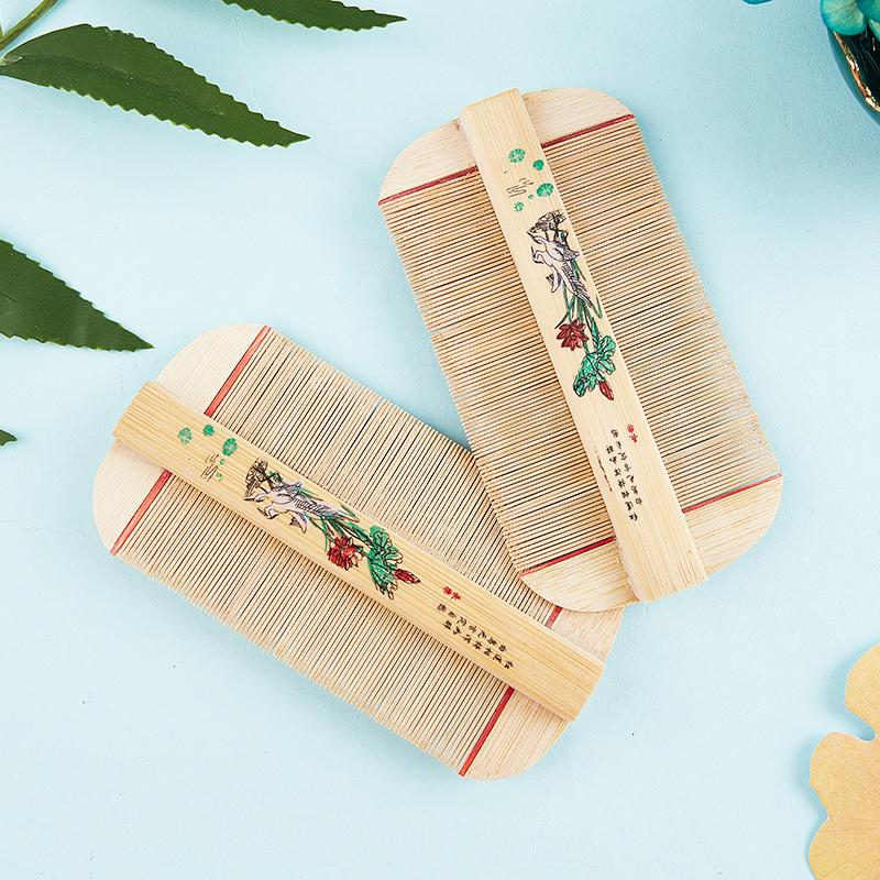 Double Sided Handmade Lice Comb Remove Itching Scraping Head Flea Cootie Comb