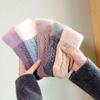 1Pair Cute Fashion Knit Mittens Winter Warm Plus Velvet Soft Thicken Cycling Mittens