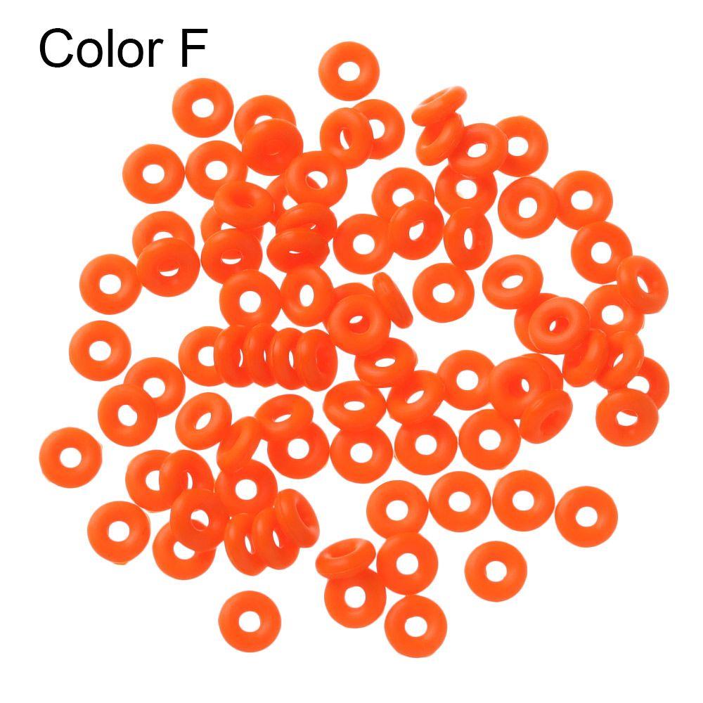End Tackle Accessory Bracelet Bead Fixed Flat Round Matt Rubber Stopper Tippet Rig Ring O Ring