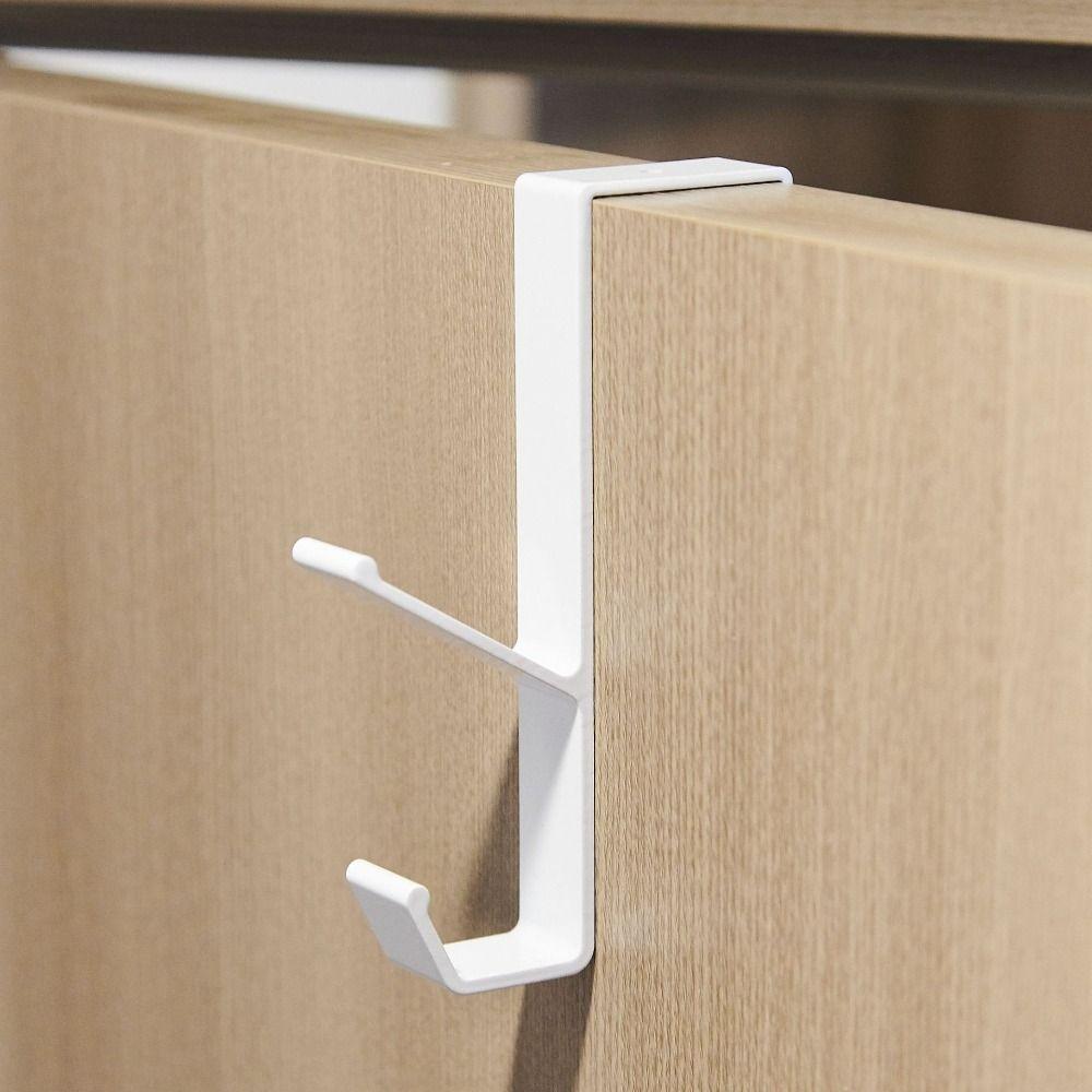 Стойка для хранения на задней двери без перфорации, вешалка для одежды из нержавеющей стали, новый крючок на задней двери