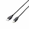 Elecom RoHS Compliant & Environmentally Friendly Package Eco USB Cable USB2.0 A-B Type 5m Black U2C-JB50BK