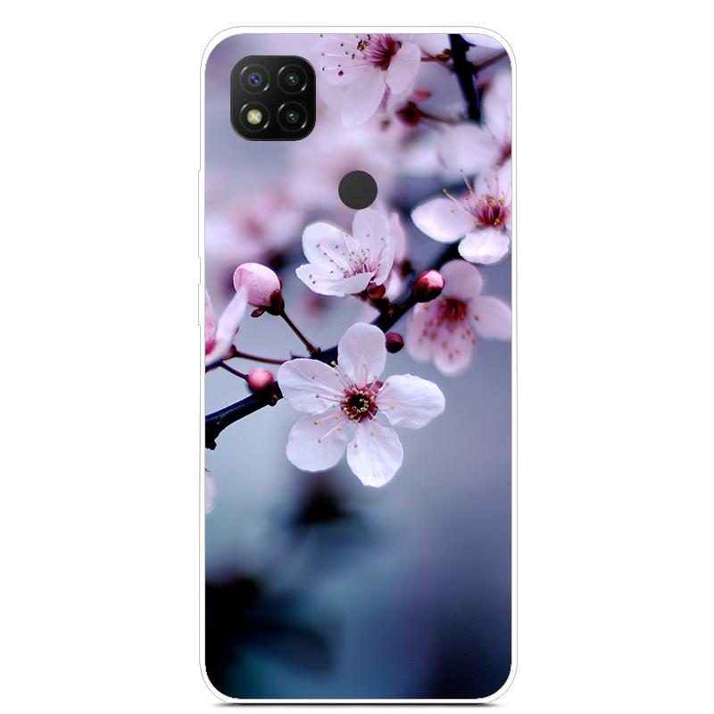 Милый чехол с изображением ромашки для Xiaomi Redmi 9C, тонкий чехол из ТПУ для Xiaomi Redmi 9C 9 C, NFC Funda PocoC3, мягкий бампер