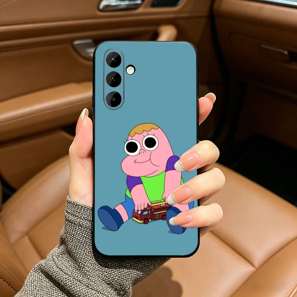 Cartoon -cute S-Sassy C-Clarence Phone Case For Samsung Galaxy A73,A71 A72,A70,A53,A52,A51,Soft Silicone Black Cover