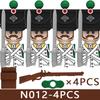 4 шт. Средневековый Замок Рыцарь Строительные Блоки Военный Наполеон Солдат Фигурки Война Армия Легион Аксессуары Императорский Флот Кирпичи Игрушки
