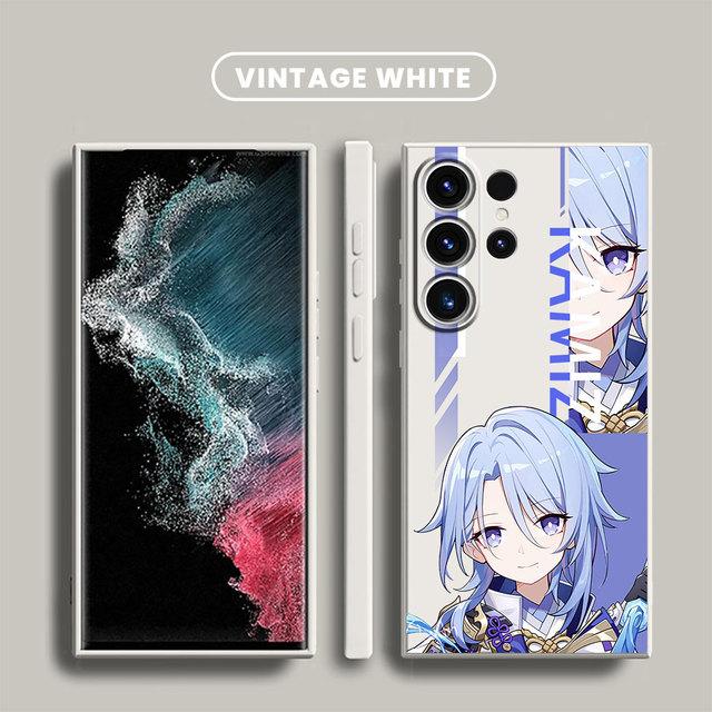 Genshin Impact Games Phone Case For Samsung Galaxy S22 S9 Plus S8 S20 Fe S21 5g S10e S10 S23 Ultra Square Liquid Cover Soft