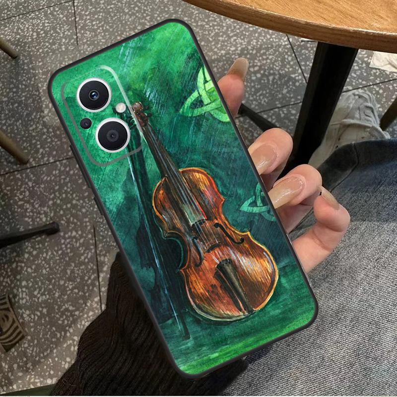 Музыкальная скрипка Для OPPO Reno 10 11 12 13 14 Pro 7 8 Lite 8T 11F 12F 13F 14F OPPO Find X8 X9 X5 X6 Pro Чехол