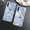 Роскошный чехол для телефона Samsung Galaxy A71 A72 A70 A73 A53 A13 5g A03 A22 A21s A03 Core A42 A52 Moon Astronaut, стеклянный чехол, чехол