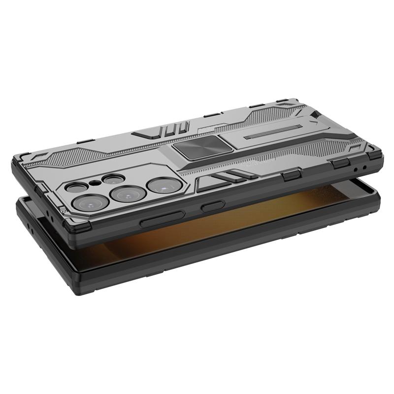 Для Samsung Galaxy S24 Ultra 5G чехол автомобильный магнитный стенд противоударный бронированный чехол для телефона Samsung S24 + Plus S 24 Ultra задняя крышка