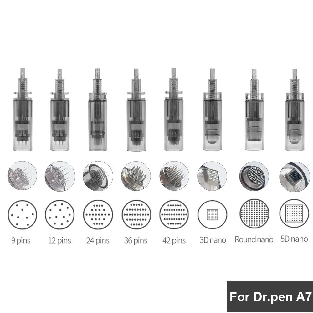 Dr.Pen Сменные иглы A7, картриджи с наконечником, одноразовые иглы для микронидлинга MTS, ролик для дермы, сменные иглы, 10 шт./упак.