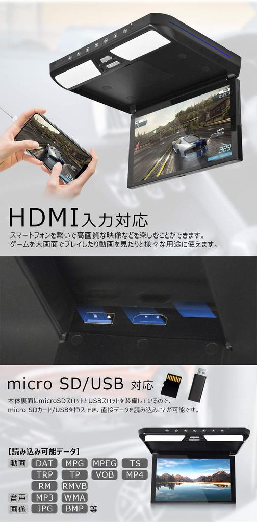 Монитор для Toyota Hiace 200 серии 2 HDMI совместимый с видео 1080P внешний и 11,6-дюймовый откидной для транспортных средств, разрешение 19201080, входы,