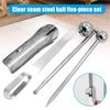 5PCS Concrete Countertop Caulking Tool Metal Ball Tile Caulk Finishing Tool Suitable for Kitchen Bathroom Joint