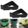 4/8/12 шт. подушечки для ног, термостойкие подставки для цветочных горшков, высокая стабильность, треугольная форма, приподнятые подставки для горшков для растений, ножки для горшков