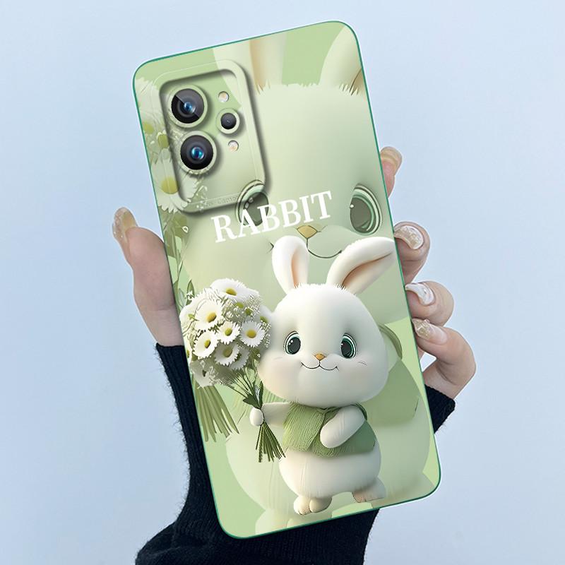 For Realme GT 2 Pro Phone Case Cute Panda Girl Cats Liquid Silicone Camera Protection Back Cover For Realme GT2 Pro GT2Pro Funda