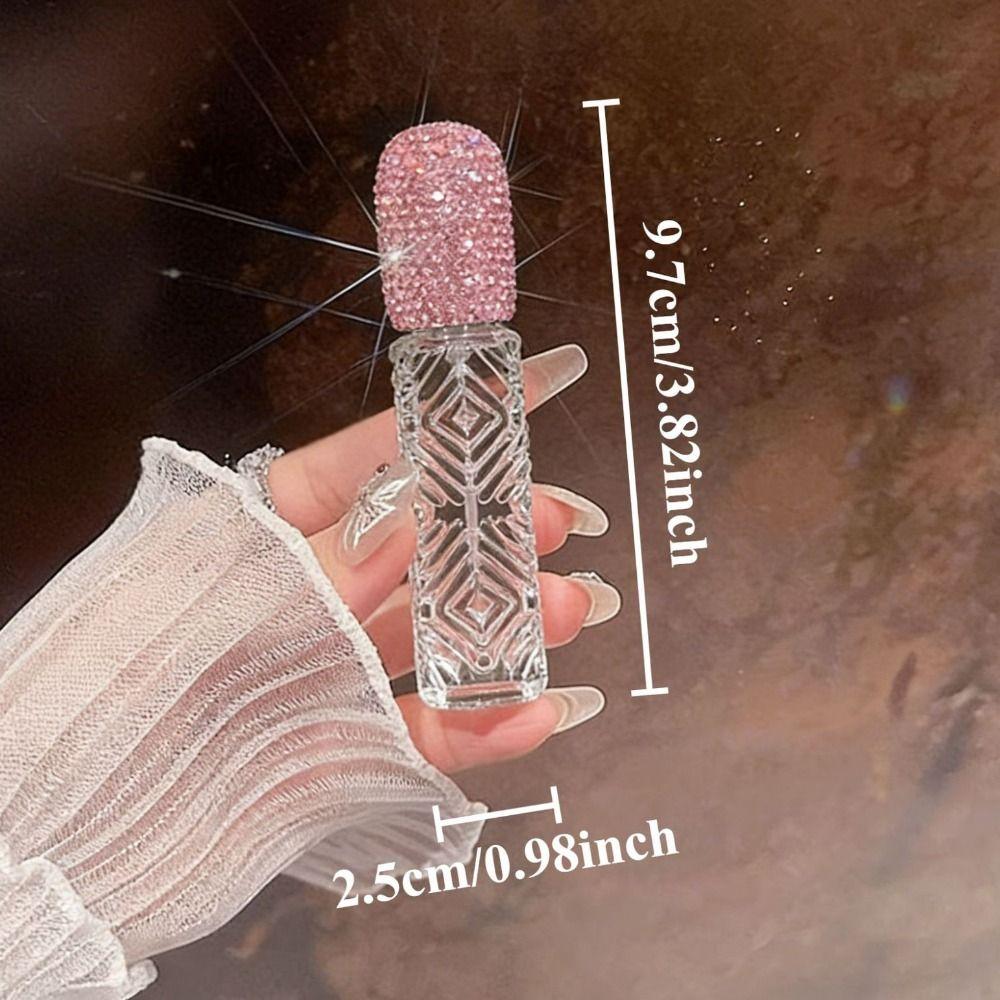 12ml Glass Perfume Atomizer Creative Rhinestone Oil Diffuser Bottle Handicraft