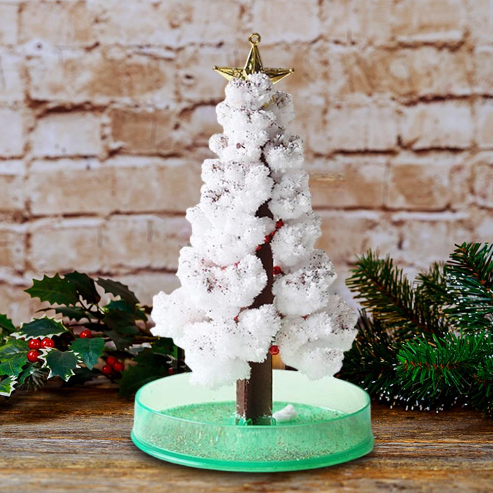 Magic Growing Christmas Tree DIY Crystal Xmas Tree Funny Gift for Adults Kids Home Festival Party Decor Props Mini Tree 3 Types