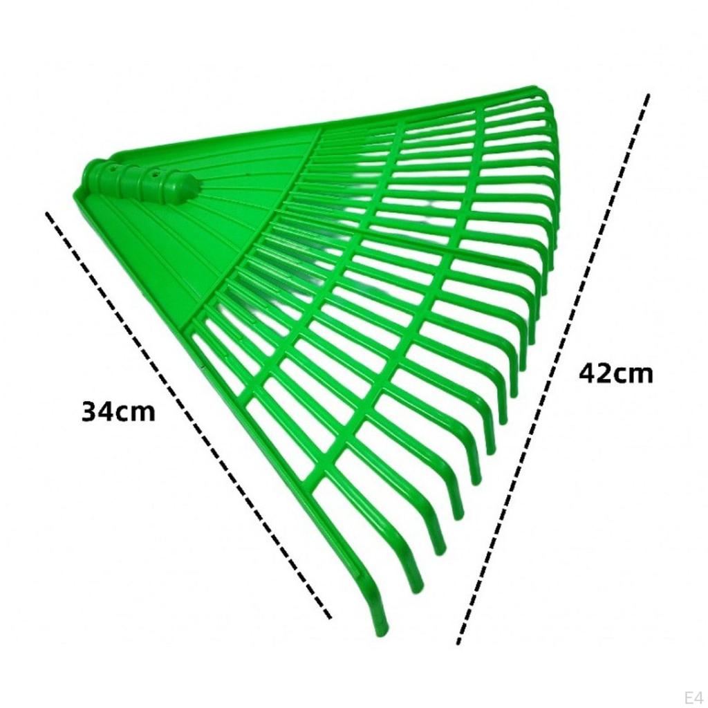 Садовые грабли для листьев, головка, садовый инструмент для уборки, 42x34 см, легкие, для весенней уборки кустарников и травы