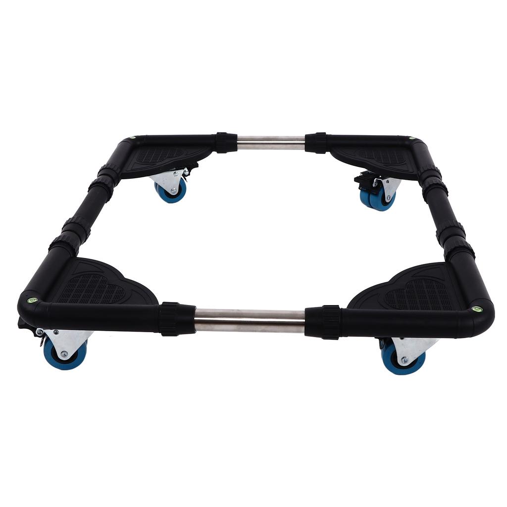 Мобильная роликовая регулируемая мебельная тележка для стиральной машины, стойка для тяжелой передвижной тележки черного цвета