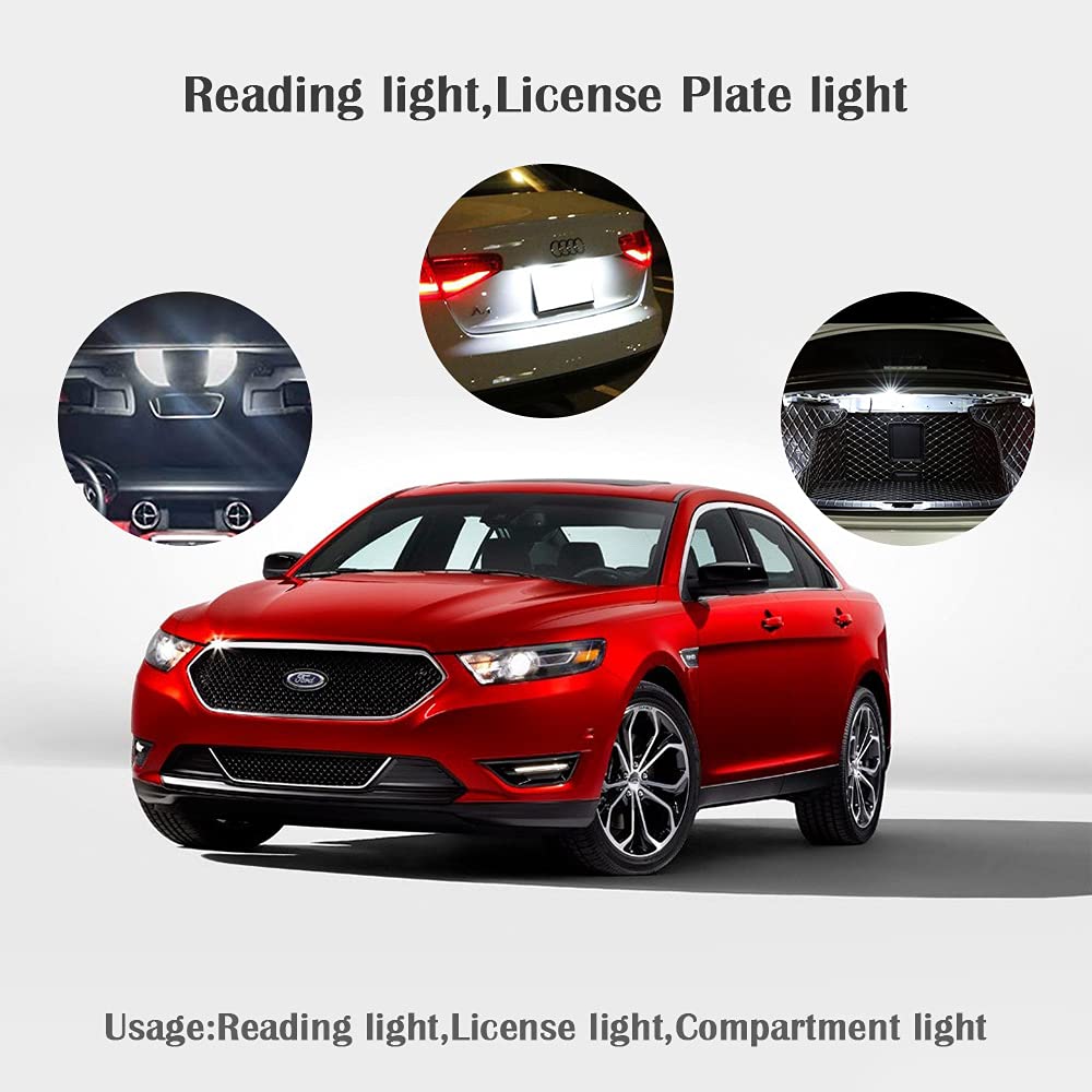 Car T10 x 41 LED 1.6 inches (41 mm), Room Lamp, T10 x