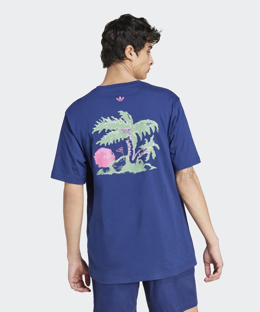 Футболка Adidas Leisure Badge - Темно-синий / Jd6347
