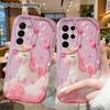 Phone case: 2D flat Samsung Galaxy A34 A35 M05 M06 S20 S22 S21 FE Plus 5G protective case, pink unicorn, perfect Christmas and Halloween holiday gift