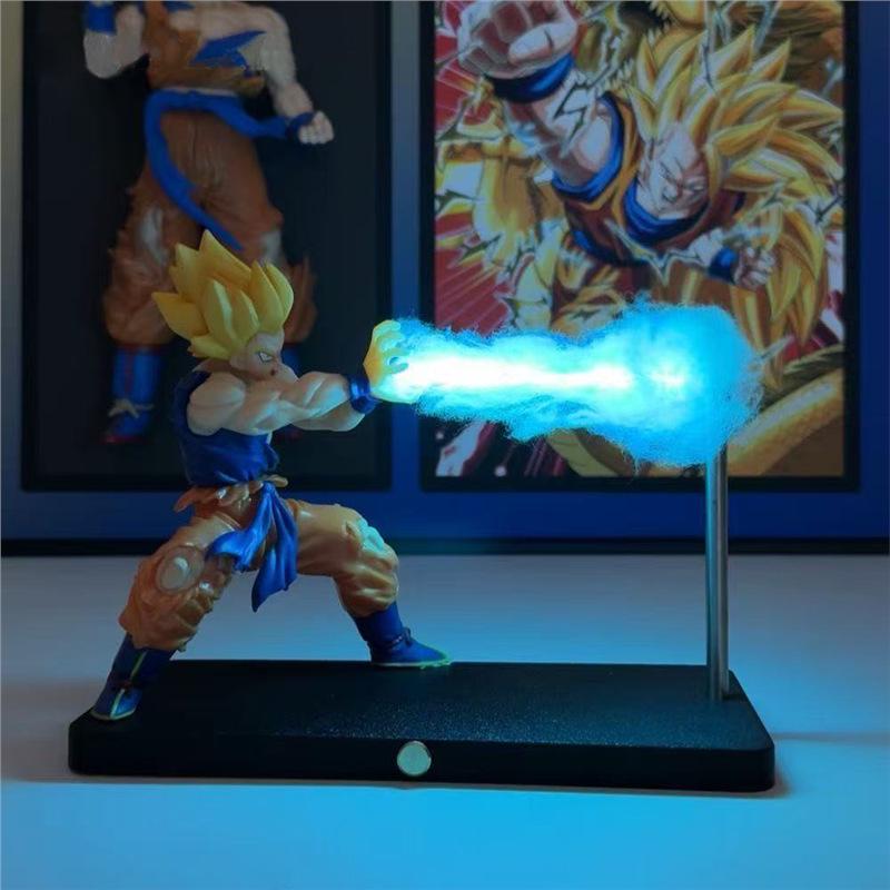 Dragon Ball Kamehameha Goku Shockwave Magnetic Night Light Figurine