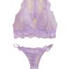 European and American sexy lingerie sexy hot sex perspective underwear set