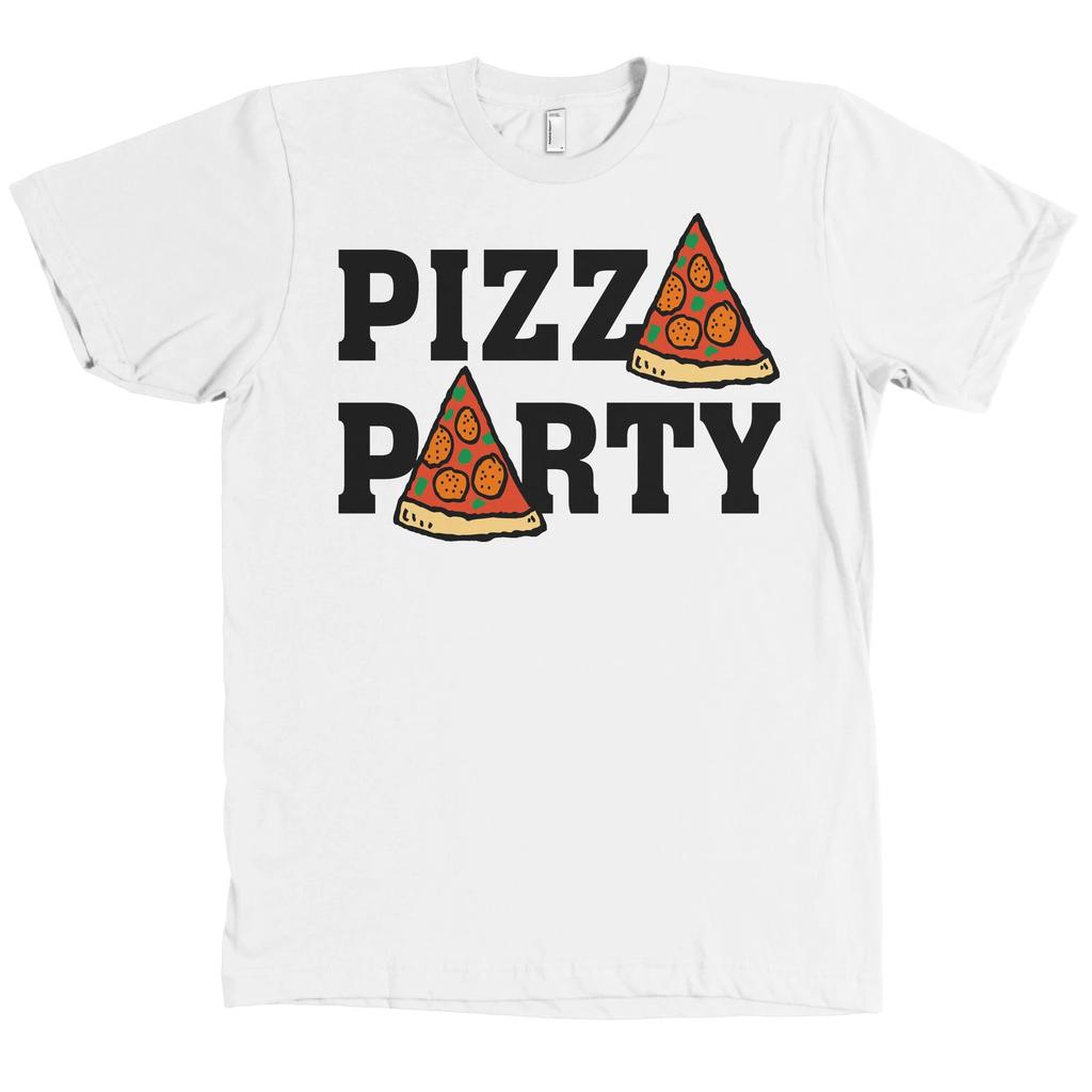 Pizza Party Bella + Canvas T Shirt Pepperoni Slice Funny NEW WITH TAGS