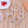 1 Set Useful Embossing Food-grade Cookie Cutters Easy To Use Dough Shape Molds for Kitchen
