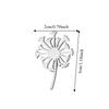 Stainless Steel Blowball Brooch Luxury Suit Badge Pin Trendy Women Brooch  Suit Collar