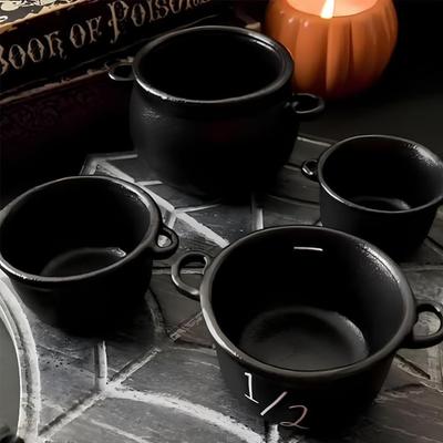 Мини Черный Котел Хэллоуин Ведьмин Котел Горшок Ведро Многоцелевая Маленькая Конфетница