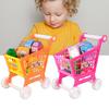 1 Set Kids Trolley Toy Rich Accessories Realistic Bright Color Parent-child Interactive Mini Shopping Cart Play House Toy for Gifts
