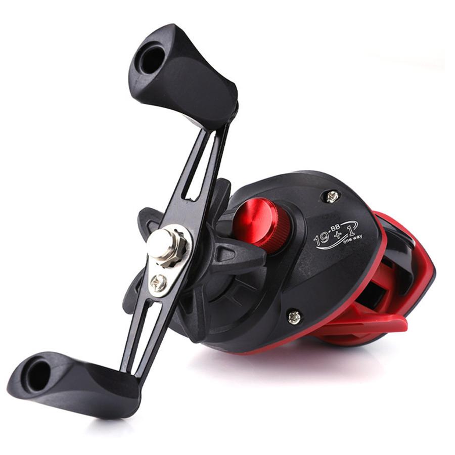 FTK Рыболовная катушка с шарикоподшипником из нержавеющей стали 19+1BB и магнитной тормозной системой для ловли в соленой и пресной воде, 8.1:1