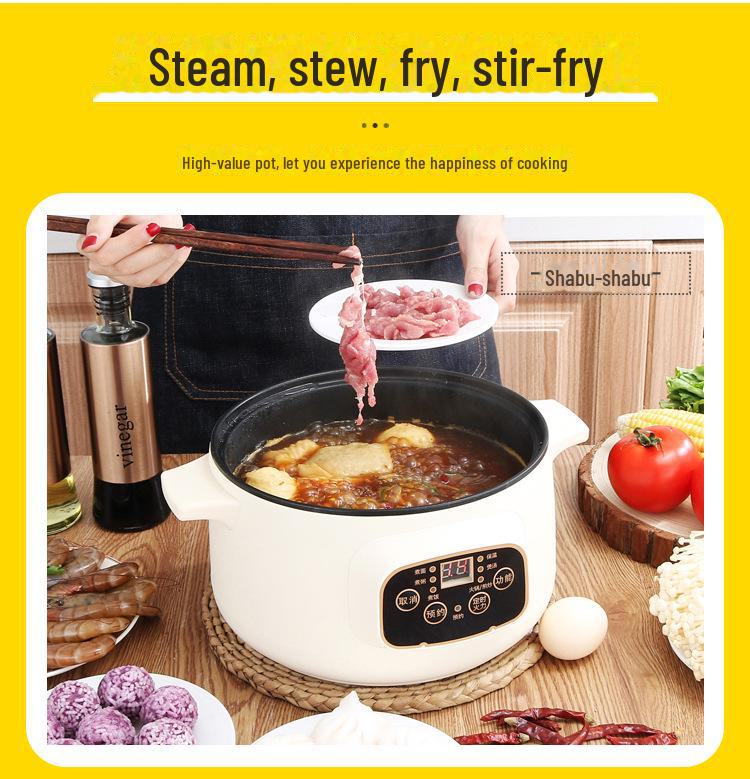 Многофункциональная электрическая плита американского стандарта 110 В и антипригарная сковорода для студенческих общежитий с функцией интеллектуального резервирования