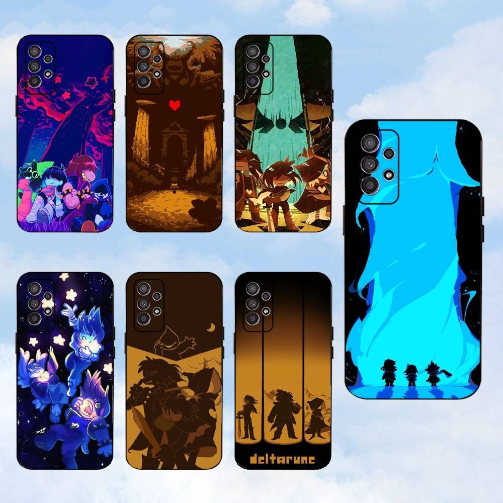 Чехол для телефона D-Deltarune R-Ralsei для Samsung S25, S24, S23, S22, S21, S20, S10, Ultra, Plus, Lite, FE, Мягкий силиконовый черный чехол