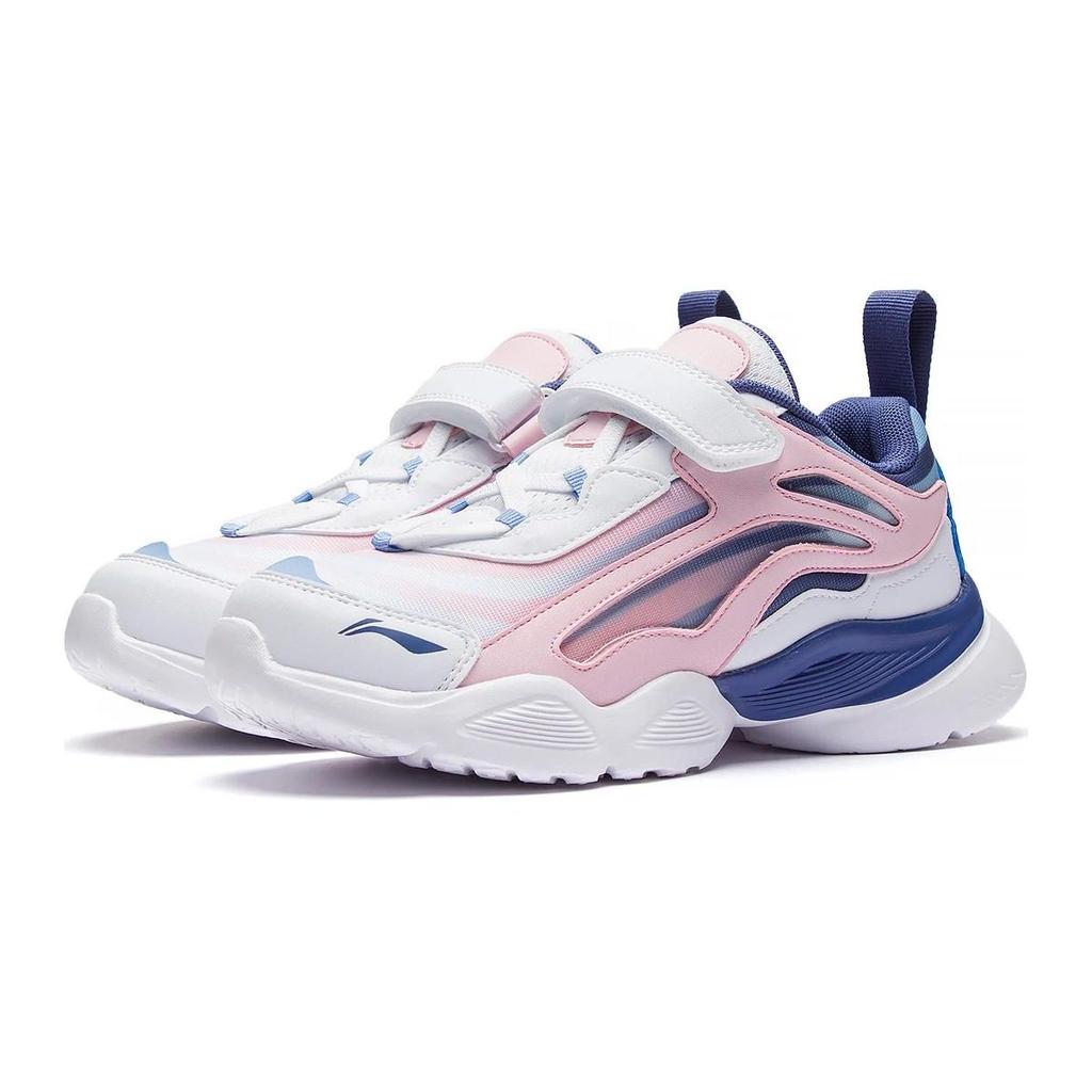 Li Ning Kids Big Aurora Sports Trend повседневная обувь с низким верхом Детская повседневная обувь белого цвета YKCQ274-74