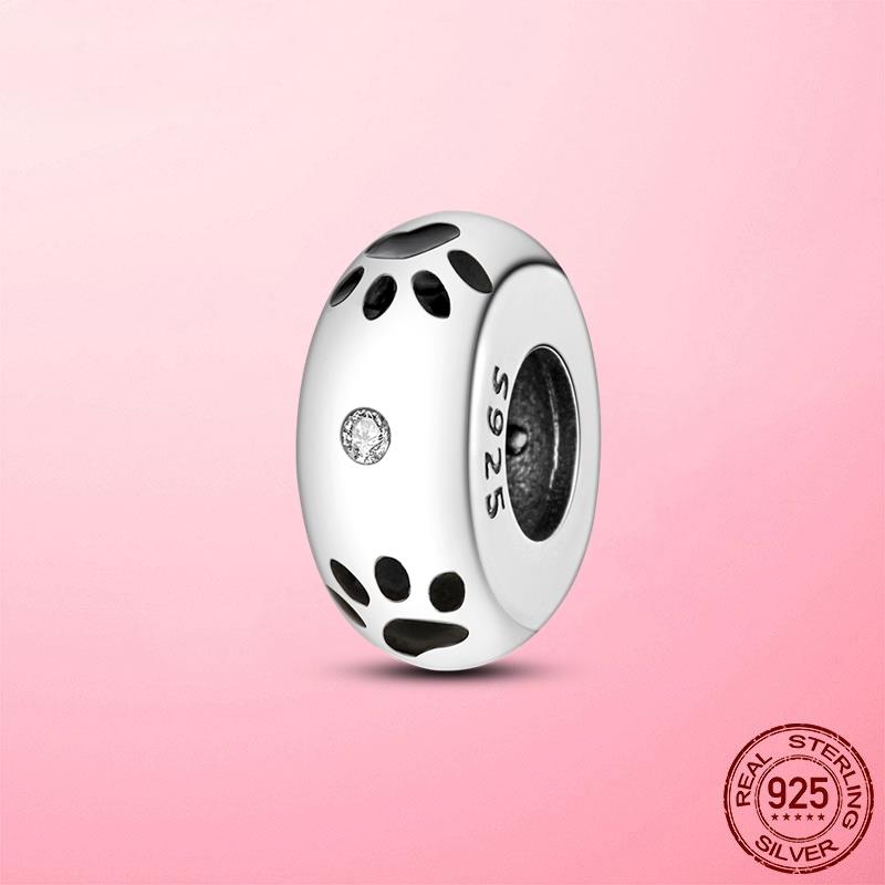 Силиконовые разделительные бусины 925 пробы серебряные и золотые силиконовые разделительные фиксаторы подвески подходят для оригинального браслета DIY ювелирные изделия