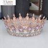 Королева, король, тиары и короны, свадебные женские, розовое золото, цвет кристаллов, головной убор, диадема, свадебные украшения для волос, аксессуары