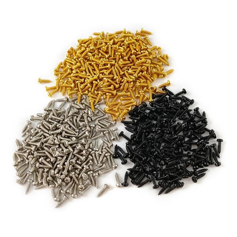 100 шт. Винты для крепления пикгарда для электрогитары, запчасть для электрогитары, винты для пикгарда электрогитары/бас-гитары