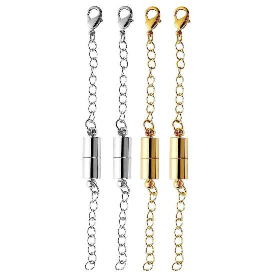 4/8 шт. браслет, удлиненные цепочки, зажим-лобстер, нержавеющая сталь, анти-разрыв, магнитное соединение, регулируемые магнитные удлинители для ожерелья своими руками