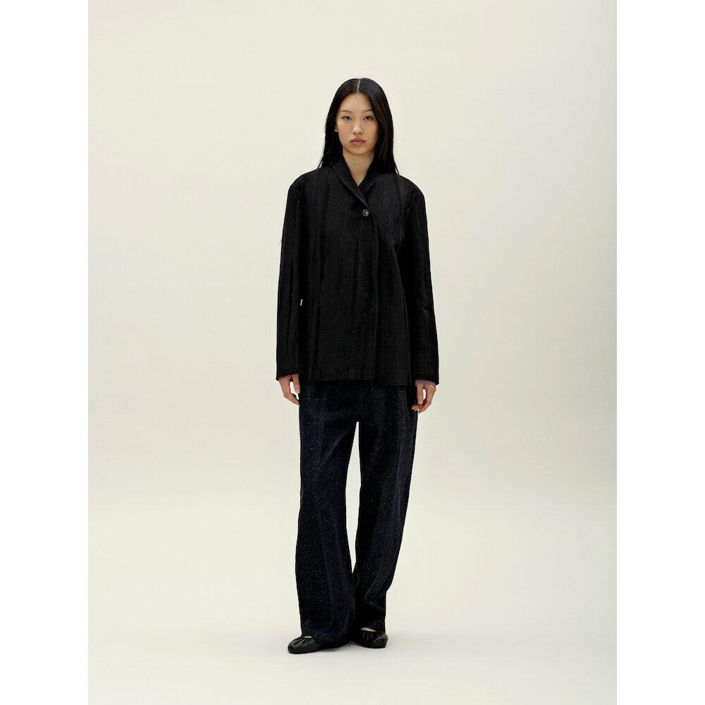 Anggae Jacquard Jacket Black